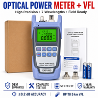 Puissancemètre optique avec VFL lumière rouge, testeur de fibre tout-en-un, mini OPM rechargeable pour l'installation FTTH et la maintenance des réseaux