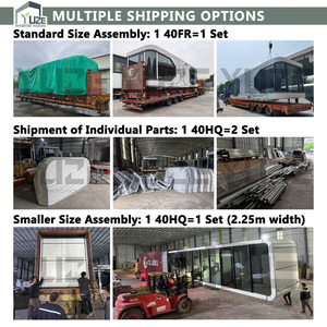 Petite <span class=keywords><strong>maison</strong></span> à cadre en acier préfabriquée mobile et personnalisée de conception luxueuse pour station de <span class=keywords><strong>vacances</strong></span> - Product Image 6