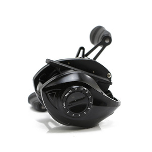 <span class=keywords><strong>Moulinet</strong></span> de pêche à lancer d'appâts Water Drop Reel en métal noir, anti-éclatement, frein magnétique, longue portée, rapport de transmission 7.2:1 - Product Image 2