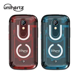 Unihertz 가장 작은 안드로이드 13 스마트 폰 8GB 256GB Led 빛 투명 백 쉘 휴대 전화 48MP 3 인치 핸드폰 젤리 스타