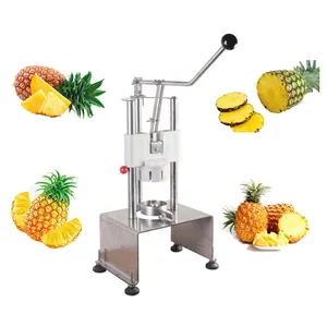 Automatic Pineapple Peeler sheller Fruit Skin removing machine 60pcs/h pineapple core slicer machine