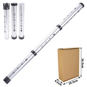 Recogedor de pelotas de golf profesional al por mayor, herramienta de colector de golf de tubo de recogida de pelotas de golf de aluminio desmontable plateado - Product Image 5