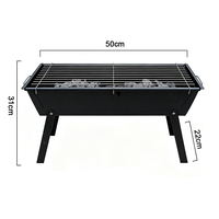 Parrilla de Carbón Portátil Económica para Jardín, Plegable, Tipo Charbroiler, para Exteriores, a Propano, Estilo Argentino