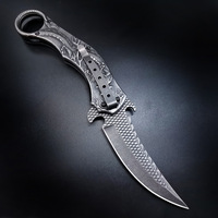 Golden Dragon creativo cuchillo plegable Camping al aire libre colección de cuchillos armas frías cuchillo de alivio al por mayor