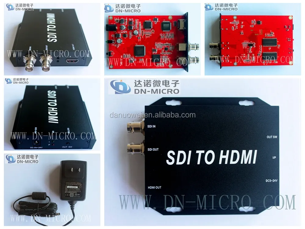 LOW Price 1080P to 1080i HD SDI Converter HD SDI To HD MI Media Conversion Box Use For Advisement Player