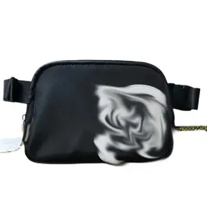 새로운 2L 룰루 대각선 스팬 백 체육관 패니 팩 휴대 전화 보관 가방 가슴 가방