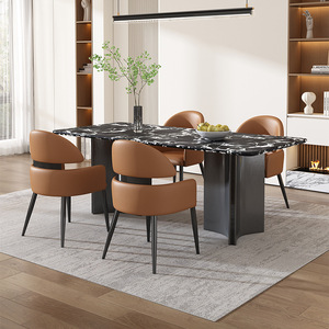 <span class=keywords><strong>Sillas</strong></span> de Comedor de Estilo Italiano Premium - Estructura de Acero Resistente con Soporte Lumbar para Decoración de Comedor en Hoteles y Hogares - Product Image 3