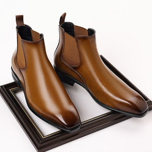 Botas Chelsea para Hombre, Tallas 38-48, Cierre con Cordones, Punta Puntiaguda, Suela de Goma, Plantilla con Aumento de Altura, para Otoño/Invierno y Nieve - Product Image 2