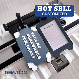 Toptan Süblimasyon Özel 3D Kişiselleştirilmiş Logolu Seyahat Çantası Yumuşak PVC Bagaj Etiketi Havayolu Bagaj Etiketi - Product Image 3