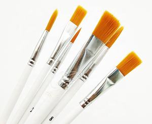 Brosse en bois et nylon, lot <span class=keywords><strong>de</strong></span> 5 ou 6 pièces, pour <span class=keywords><strong>dessin</strong></span>, peinture, croquis, art fin, gouache, aquarelle, stylo à huile - Product Image 5