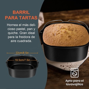Accesorio para freidora de aire <span class=keywords><strong>COSORI</strong></span> Gowise, juego de 7 piezas que funciona con freidoras cuadradas de 5.8QT, puede hacer barbacoa, cocinar, patatas fritas, pizza - Product Image 5