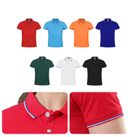 Logo personnalisé pour t-shirt de golf unisexe 100% coton, broderie en gros, vêtements de travail pour hommes et femmes, vierges