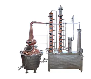 ZJ vodka distilling equipment copper ethanol-production-machine still column distil sale for ace plant