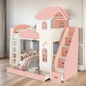 Mobilier de chambre à coucher d'intérieur de haute qualité Ensemble de <span class=keywords><strong>lits</strong></span> pour enfants <span class=keywords><strong>Lits</strong></span> superposés de princesse pourfilles - Product Image 2