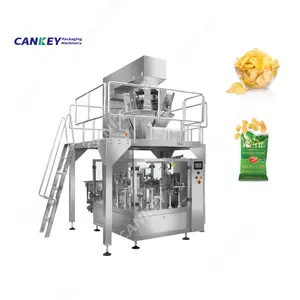 Automatic Sealing Bagging Trade Banana Chips Premade Bag Packing Nitrogen Potato Chip Packaging Machine