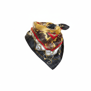 Bufanda de algodón con estampado de Paisley amarillo para mujer, talla única - Product Image 2