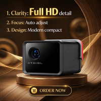 Projecteur d'écran à courte focale A35S Smart Home Cinéma Vidéo Laser LED Extérieur Mini Portable Ultra Android 14 Wi-Fi