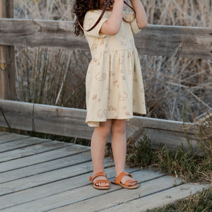 कस्टम प्रिंट रागलान वाइवा सफारी बच्चों के लिए जन्मदिन के कपड़े पहने लड़कियों के कपड़े - Product Image 2