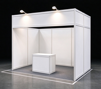 Stand d'exposition en profilé aluminium 10x10 pieds pour Dubaï, Émirats arabes unis, modulaire, stable et à montage rapide, pour les exposants de salons professionnels