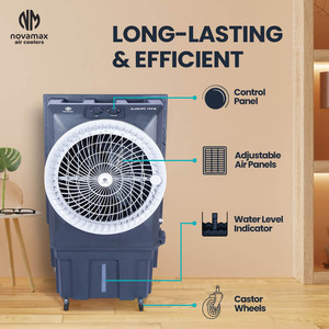 High Grade Low Power RAMBO 125 LTR WITH AUTOSWING <b>AIR</b> <b>COOLER</b> (COP) with Easy Control Button & <b>Water</b> Refill Option for Indoor Use - Product Image 4