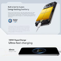 Versión Global POCO M8 Pro 5G LTE, Teléfono Móvil con Snapdragon 7s Gen 4 Octa Core, Pantalla AMOLED de 6.83 Pulgadas y 120Hz, Carga Rápida de 100W