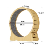 Roue d'exercice silencieuse personnalisée OEM, cadre d'escalade en fibre de bois, jouet pour chat anti-stress, tapis roulant pour chat