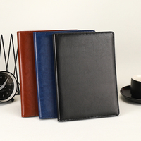 Carpeta de archivos de cuero PU de tamaño A5 Carpeta de anillas de papelería de oficina con carpeta de Clip sin hebilla Carpeta de cartera A5