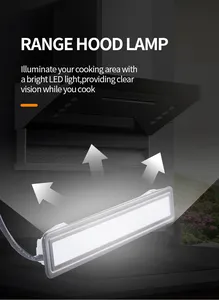 1W 220V AC Recessed Chimney Light Lamp Oven Cooker Stove Light Vent Energy Saving Wall Mount Range Hood Lamp