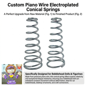 Resorte de Compresión Cónico de Acero para Resortes 65Mn, Resorte Mecánico Industrial de Alta Resistencia, Resorte Personalizado - Product Image 1