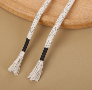 Cordón de Macramé de Dos Colores con Cabeza Plana para Pantalones, Abrigos, Sombreros, Zapatos, Textiles para el Hogar, Bolsos y Prendas, Cuerda Encerada - Product Image 3