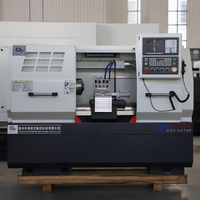 Tour CNC CK6140 à banc plat, rails rigides, horizontal, automatique, capacité d'usinage moyenne