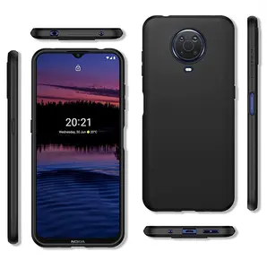 Capa de tpu macia fosca preta para nokia 7.1 plus 210 640