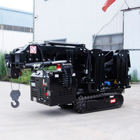 Mini grue araignée télescopique pliable pour travaux de construction, grue à chenilles de 3 tonnes, petites grues à vendre