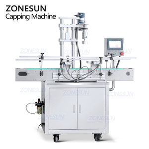 ZONESUN ZS-XG442F automatique en plastique jerrycan huile moteur voiture nettoyant f-style bouteille vis capsulage bouchon serrage Machine - Product Image 2