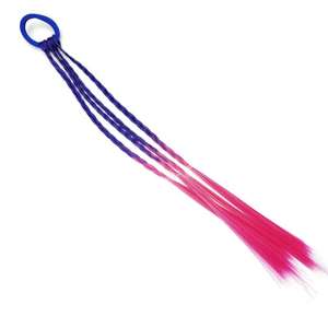Perruques tressées pour enfants, accessoires capillaires coréens colorés en fibres chimiques à double trame pour petites filles - Product Image 5