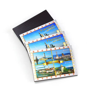 แม่เหล็กติดตู้เย็นรูปภาพทิวทัศน์ชื่อดังของทะเลสาบโบเดนซ์  แม่เหล็กฟอยล์สีเงินแบบกำหนดเองพร้อมโลโก้ - Product Image 1