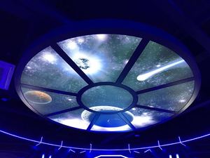 ZHIHAI Nuovo di Modo Decorazione del Soffitto Pannelli 3D HD Night Sky Stars Stampato Pellicola IN PVC per il Soffitto di Stirata - Product Image 5