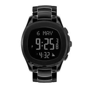 Montre numérique islamique pour homme, étanche 5ATM, avec alarme six fois par jour (<span class=keywords><strong>Al</strong></span> <span class=keywords><strong>Fajr</strong></span>) pour toutes les villes du monde, bilingue - Product Image 6