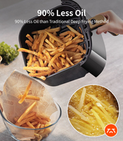 Alat Dapur Kecil Murah Ekstra Besar Tekanan Listrik Digital Tanpa Minyak Penggorengan Udara Dalam Oven