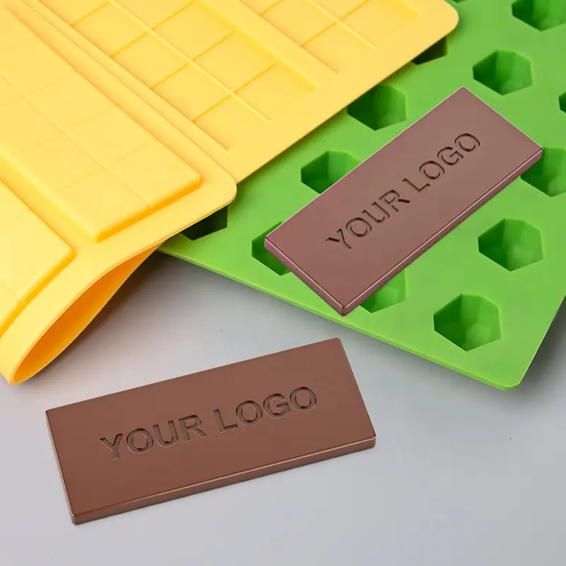 ANK kustom Multi rongga Gummy Jelly Bear DIY memanggang Fondant coklat Bar silikon cetakan permen Logo