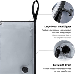 Sac isotherme pliable 24L en TPU pour la pêche, étanche, anti-fuite, épais, pour la conservation des aliments frais, réfrigérateur souple pour la pêche en mer et la pêche sur roche, avec compartiment pour glace - Product Image 3