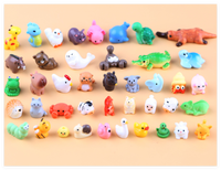 Figurines d'animaux miniatures mélangées pour jardin, sculptures en résine mignonnes de canard, grenouille, chat, chien, oiseau, cochon, ours, poulet, lapin, poisson - Vente en gros
