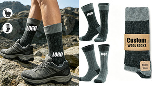 Custom Hiking <strong>Wool</strong> Socks for Men and Women Breathable Thick Warm Merino <strong>Wool</strong> <strong>Sox</strong> - Product Image 3