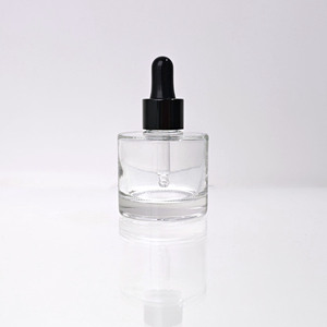 Wholesale Crystal White Empty <strong>35ml</strong>/1.17oz Cosmetic Essence Packaging Container Glass <strong>35ml</strong> Flat Shoulder Serum Dropper <strong>Bottle</strong> - Product Image 4