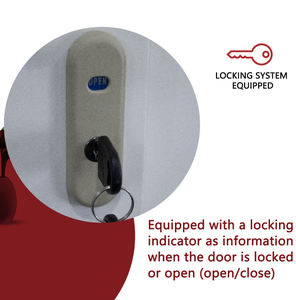 خزانة فولاذية بباب منزلق 3 أبواب مع درج مرآة مقاومة للرطوبة حديثة قابلة للطي للاستخدام في غرف النوم والفنادق والمدارس - Product Image 5