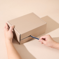 Caja de Regalo para Galletas con Logotipo Personalizado de Fábrica, Caja de Cartón Reciclado para Envíos, Embalaje de Papel Corrugado Plano