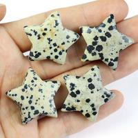 Perles d'améthyste en forme d'étoile en pierre naturelle de 30 mm, pierre en vrac sculptée à la main, pour la fabrication de décorations, 3 cm