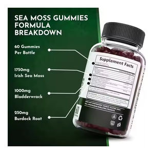 OEM/ODM GMP Certificate <b>Natural</b> <b>Sea</b> <b>Moss</b> Gummy Candy with Essential Minerals for All 2.2g 60 Gummies/Bottle 24 Months Shelf Life - Product Image 4