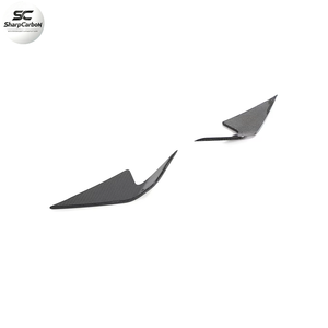 Ailerons avant en fibre de carbone pour <span class=keywords><strong>Porsche</strong></span> 9J1 <span class=keywords><strong>Taycan</strong></span> <span class=keywords><strong>S</strong></span>/4S berline 4 portes 2019 - 2024 - Product Image 4