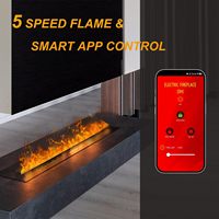 Cheminée électrique Kalsubo avec humidificateur, 70,9 pouces, flamme réaliste, vapeur d'eau, télécommande, décoration d'intérieur